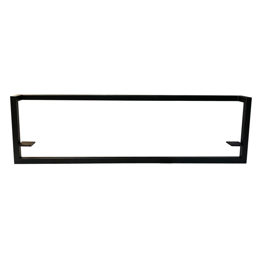 Image of Stalen muurbeugel mat zwart 106 cm breed
