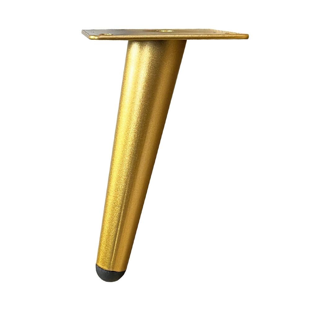 Image of Meubelpoot goud conisch Ø 3,5 cm / 2 cm en hoogte 15 cm van staal