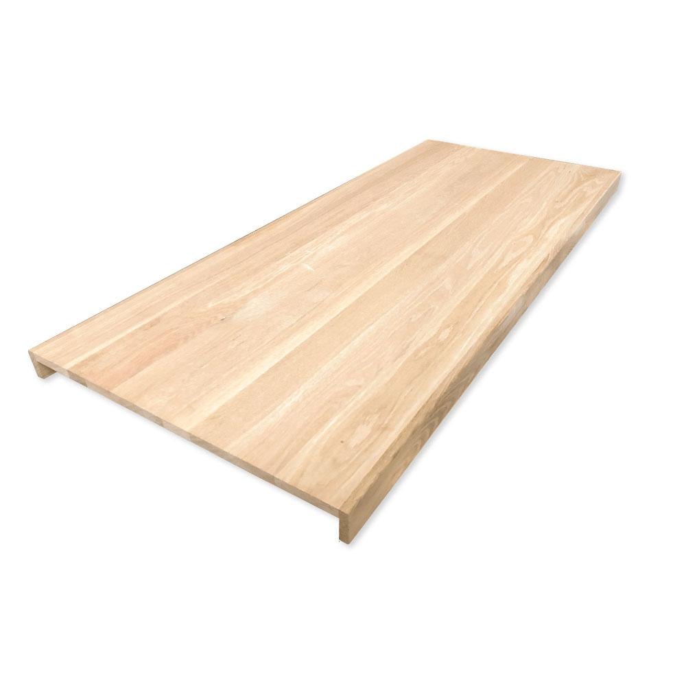 Eiken overzet traptreden paneel 100 x 65 cm cm van 1,8 cm dik massief eiken hout - Voor 2 traptreden